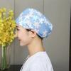 Gorro Quirúrgico Transfronterizo Algodón Color Sólido Correa Estampada Ajustable Unisex para Enfermera de Quirófano Gorro para Odontólogo Oral