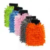 Guantes para Lavar Coches Chenilla Espesa Esponja Pata de Oso Doble Cara Impermeables Felpa Coral Insecto Guantes para Lavar Coches