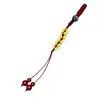 Loja de Ouro Mesmo Estilo Duradouro Fosco Dourado Areia Moeda dos Cinco Imperadores Pingente de Celular com Cinábrio para Shunzhi, Qianlong, Kangxi, Yongzheng, Jiaqing