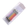 Pluma de Puntos para Arte de Uñas de Doble Punta al por Mayor Herramienta de Doble Propósito con Punta de Silicona Pluma de Silicona Pluma de Tallado para Polvo de Puntos y Relieve al por Mayor