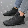 Nuevos zapatos de algodón gruesos de suela gruesa para otoño e invierno, para hombre y mujer, cómodas botas de nieve cálidas para exteriores con forro de felpa y zapatos de algodón casuales engrosados