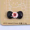 Desenho Halloween Miau Miau Fofo Acessórios DIY Feitos à Mão Kit de Material para Grampo de Cabelo com Cola de Creme e Peças Pequenas de Resina