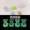 Oso de Brillo Cristalino Oso Fantasía Láser material hecho a mano DIY Pegamento de Crema Artificial Funda para Teléfono Celular Joyería