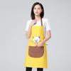 Delantal Fabricante Estilo Coreano de Moda Cocina Impermeable y a Prueba de Aceite Sin Mangas Delantal de Cocina Lindo Delantal con Logo Personalizado Dibujos Animados