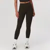 Pantalones largos exclusivos transfronterizos de cintura alta para realzar glúteos, mallas adelgazantes de secado rápido para fitness al aire libre, running, deportes y yoga 8455