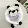Chapéu Fofo de Pelúcia Panda com Proteção de Orelha Pinguim Infantil Casal Lazer Quente Fofo Viagem Inverno Chapéu Universal