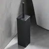 Juego de Portacepillo para Inodoro de Acero Inoxidable Cepillo de Limpieza para Inodoro Baño Hogar Desodorante Cepillo para Inodoro Montado en Pared con Tapa