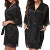 Nueva ropa interior sexy, pijama de seda helada, conjunto de pijama de mujer de dos piezas, venta directa de fábrica
