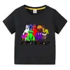 2023 Novas roupas infantis transfronteiriças estilo coreano infantil verão camiseta de manga curta meninos e meninas bebê meia manga camiseta top algodão