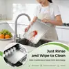 Tabla de cortar de titanio Tabla de cocina antibacteriana Canaleta para jugos Tabla apta para lavavajillas