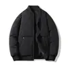 Chaqueta abrigo de algodón para hombre, otoño e invierno, deportiva casual, cuello de béisbol, engrosada, cortavientos, cálida, juvenil, moderna