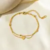 Pulsera Más Vendida 1Qiyun Joyería Moda Europea y Americana Pulsera de Acero de Titanio Lujo Ligero Estilo Nicho Accesorio de Alta Gama