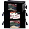 Amazon Bolsa de Almacenamiento para Armario de Tela No Tejida Plegable Caja Organizadora para Ropa de Cama, Ropa, Manta, Edredón Bolsa de Almacenamiento a Prueba de Polvo