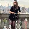 Vestido Elegante de Corte Slim de Botão Único para a Primavera/Verão de 2026 com um Toque de Luxo para Mulheres que Trabalham em Ambientes Europeus e Americanos