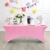 Capa de Mesa Elástica Transfronteiriça para Comércio Exterior, Venda Direta de Fábrica, Toalha de Mesa Elástica de Elastano para Festa e Casamento, Capa para Mesa de Cocktail, Toalha de Mesa