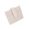Cartera de Tarjetas Tejida Ultra Delgada de Moda Color Sólido Ranura para Tarjeta de Identificación Portafolio Ranura para ID Almacenamiento Bolsa Pequeña Portafolio de Tarjetas Portátil