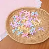 Materiales para Decoración de Moños Impresos Dulces y Frescos Atados a Mano, Accesorios para Zapatos y Calcetines, Accesorios de Moño de Cinta DIY