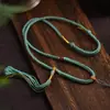 Estilo Étnico Algodón y Lino Tejido a Mano Cuerda Halter Algodón Frotado a Mano de Xizang Cuerda Colgante Tarjeta de Buda Cuerda Trenzada Thangka Collar