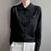 Llegada Nueva Primavera 2025 Cárdigan Tejido Lar de Lana Peinada Diseño de Nicho Chaqueta de Color Sólido con Bolsillo