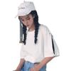 Uma geração de 2023 nova camiseta de verão feminina personalidade anel manga de casal jaqueta estudante feminina comércio exterior atacado uma geração de cabelo