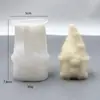 Molde de Vela Perfumada de Duende Navideño Muñeco de Nieve Árbol de Navidad Molde de Película de Pegamento de Resina de Silicona