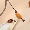 Pingente de Celular Barriga Grande Sândalo Verde Jacarandá Acessórios para Chaveiro Escultura Joia Pingente de Carro