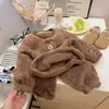 Pijama Nuevo para Niños Conjunto Cálido Otoño/Invierno Niños y Niñas Ropa para el Hogar Gruesa Bebé Forrado de Felpa Conjunto de Dos Piezas para el Hogar a la Moda