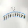 Meias de aço inoxidável Clip Multi-clip Cabide de roupas sem costura Meias secagem Home Drying Rack Multi-funcional Underwear Secagem Meias Artefato