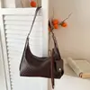 Bolsa de Ombro PU da Moda para o Dia a Dia com Design Simples e Elegante, Versátil Casual de Grande Capacidade para Usar Cruzada
