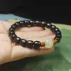 Pulseira de Agarwood Premium Corte Reto Pulseira Abóbora para Mulheres, Estilo Floresta DIY Contas de Oração Budistas Atacado