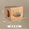 Estrutura de Escalada para Gatos em Painel Perfurado, Plataforma de Salto para Gatos em Madeira Maciça, Arranhador, Cama para Gato, Montado na Parede, Plataforma de Salto sem Furos, Madeira de Pinus, Antiderrapante