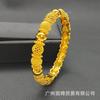 Pulseira com Fivela de Liga 24K de Dubai para Mulheres Pulseira de Casamento Indiana Africana Pulseira de Ouro de Areia Vietnamita Atacado