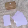 Tarjetas de Memoria de Palabras en Inglés, Papel para Tarjetas en Blanco, Tarjetas Pequeñas de Colores Hechas a Mano, Tarjetas de Mensaje Portátiles, Tarjetas de Memoria