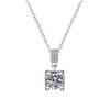 Cross-border Nova Imitação Mosane Diamante High-end Colar Pingente Requintado Da Menina Clavícula Cadeia Moda Diária All-match Jóias
