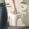 [Frete Grátis] Banquinho Pequeno para Uso Doméstico, Plástico Espessado, Banquinho Baixo para Mesa de Centro da Sala de Estar, Cadeira, Banquinho Baixo para Banho no Banheiro Infantil