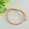 Pulsera tejida a mano con cordón de cera transfronterizo original para bricolaje, ajustable, unisex, versátil, correa de muñeca de cordón de cera estilo lujo ligero