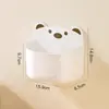 Caja de Almacenamiento con Forma de Oso para Montar en la Pared para Cocina, Estante de Almacenamiento sin Taladro para Cebollas, Jengibre y Ajo, Canasta de Almacenamiento para Montar en la Pared para el Lado del Refrigerador