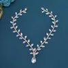 Acessório de Cabeça Feito à Mão com Strass Transfronteiriço, Tiara de Noiva, Tiara com Corrente de Strass Pendurada na Testa, Tiara Simples Elegante para Foto de Performance