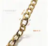 Corrente de Alumínio Plana Nk, Joias Artesanais DIY, Conserva a Cor e Não Desbota, Corrente de Metal, Acessórios para Colares e Pulseiras