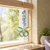 Pingentes de borboleta coloridos de cristal feitos à mão para pendurar em carros, quartos e varandas; suprimentos para pulseiras DIY; sourcing transfronteiriço