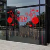 2026 Año del Caballo Buena Suerte y Feliz Año Nuevo Joyería Supermercado Banco Empresa Calcomanías para Puertas y Ventanas de Vidrio