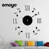 Adesivo de parede criativo para notas relógio de parede decorativo silencioso emoyo acrílico espesso espelho relógio de parede DIY relógio de parede relógio de parede de tempo