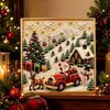 Conjunto de Pintura com Pedras de Natal Transfronteiriço com Pérolas para Decoração de Cena Doméstica Conjunto Artesanal DIY de Pintura com Pérolas