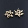 Portaflores de perlas de seis pétalos de cobre puro de 19 mm, horquilla Hanfu, accesorios para el cabello, accesorios DIY, estilo nacional, rima antigua, estilo chino