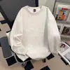 Sudadera Gruesa de Terciopelo con Cuello Redondo, Color Sólido, Manga Larga, Otoño e Invierno, Estilo Americano Oversize Holgado, Chaqueta para Hombres y Mujeres