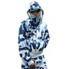 Sudadera con capucha de dos piezas con estampado de camuflaje de dopamina transfronteriza de Amazon, cárdigan sudadera retro de otoño/invierno