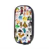 Estojo de Lápis Estilo Cartoon Pixelado Transfronteiriço para Alunos do Ensino Fundamental, Bolsa de Lápis de Camada Única com Grande Capacidade para Armazenamento de Material Escolar