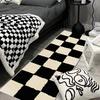 Alfombra sencilla tipo cachemira para dormitorio, para el hogar, habitación, antideslizante, resistente a las manchas, manta para balcón, ventanal, alfombra larga se puede enviar a nombre de