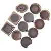 Cerámica Gruesa Simple Cuadrada Maceta Bandeja de Té Cerámica Bandeja de Almacenamiento de Agua Bandeja de Almacenamiento de Agua Seca Burbuja Mesa Base para Olla Accesorios para Ceremonia del Té Venta al por Mayor