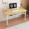 Mesa Plegable para Computadora de Escritorio, Escritorio con Bordes Envueltos, Escritorio para Escribir en Casa, Mesa de Estudio, Casa de Alquiler, Mesa de Comedor Simple, Tocador